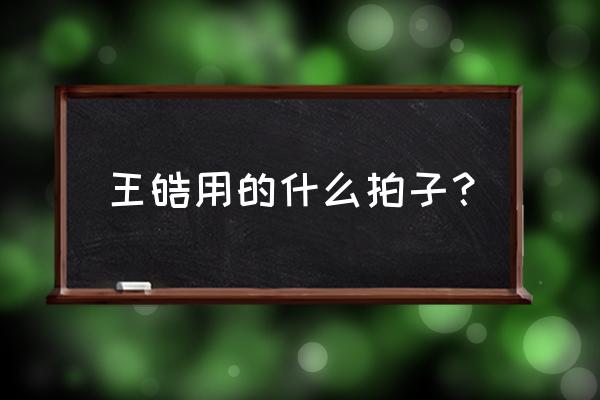 王浩用什么牌子的乒乓球抵板 王皓用的什么拍子？