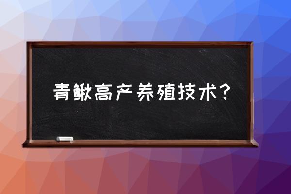 饲料泥鳅吃蛋黄吗 青鳅高产养殖技术？