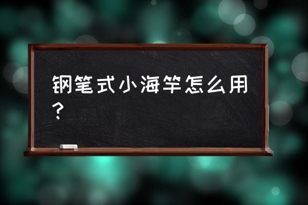 钢笔鱼竿质量怎样 钢笔式小海竿怎么用？