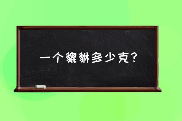 中款黄金貔貅几克 一个貔貅多少克？