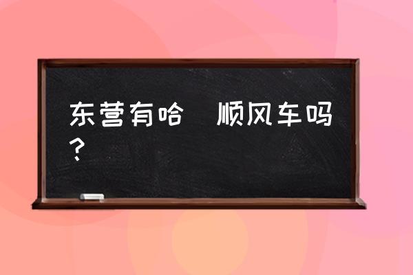 东营东城有共享单车吗 东营有哈啰顺风车吗？