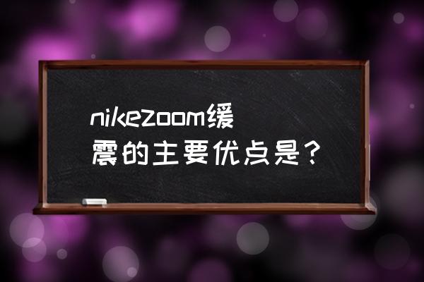 lebron的所有意思 nikezoom缓震的主要优点是？