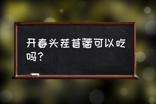 春天吃苜蓿有什么好处 开春头茬苜蓿可以吃吗？