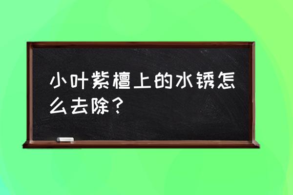 小叶紫檀水多烂根怎么处理 小叶紫檀上的水锈怎么去除？