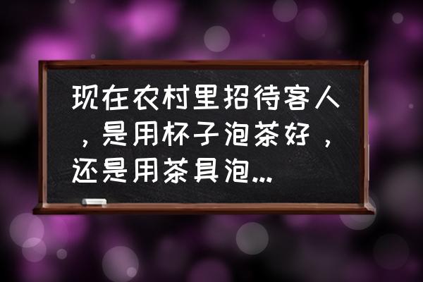 不同的茶叶搭配不同的茶具 现在农村里招待客人，是用杯子泡茶好，还是用茶具泡工夫茶好？