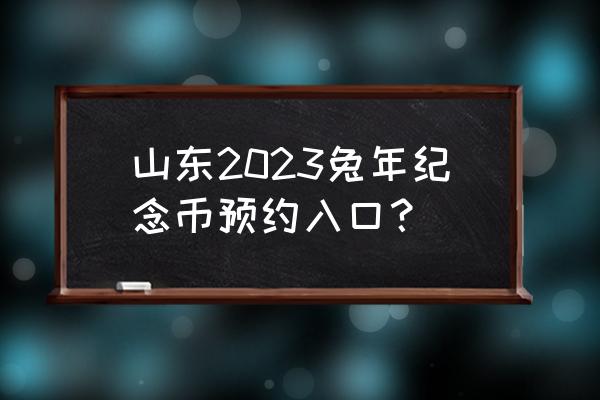 微信上怎样查询纪念币预约成功 山东2023兔年纪念币预约入口？