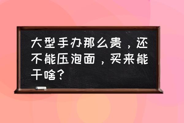 肥宅专属手办 大型手办那么贵，还不能压泡面，买来能干啥？